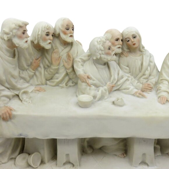 GIUSEPPE ARMANI Last Supper Sculpture Florence Italy 1983 Italy Vintage 23" Rare - Picture 7 of 14